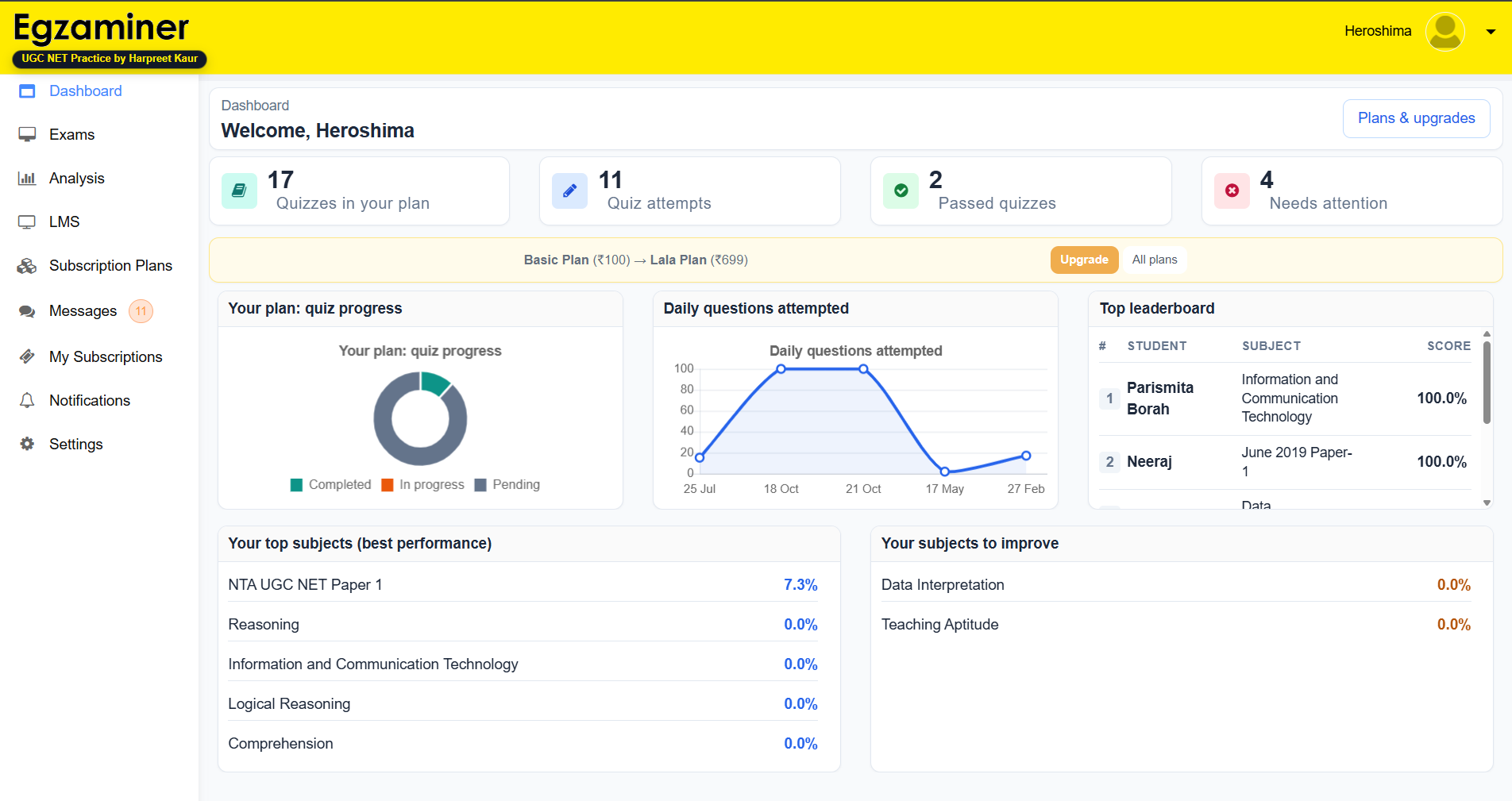 Egzaminer — exam preparation